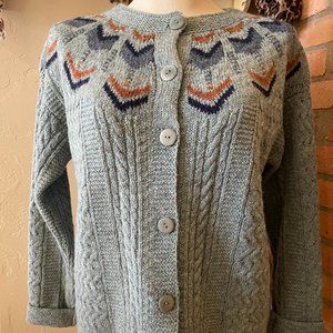 Celtic & Co. Wool Button Up Cardigan